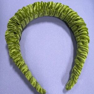 NWOT LeLe CHARTREUSE VELVET KELLY HEADBAND